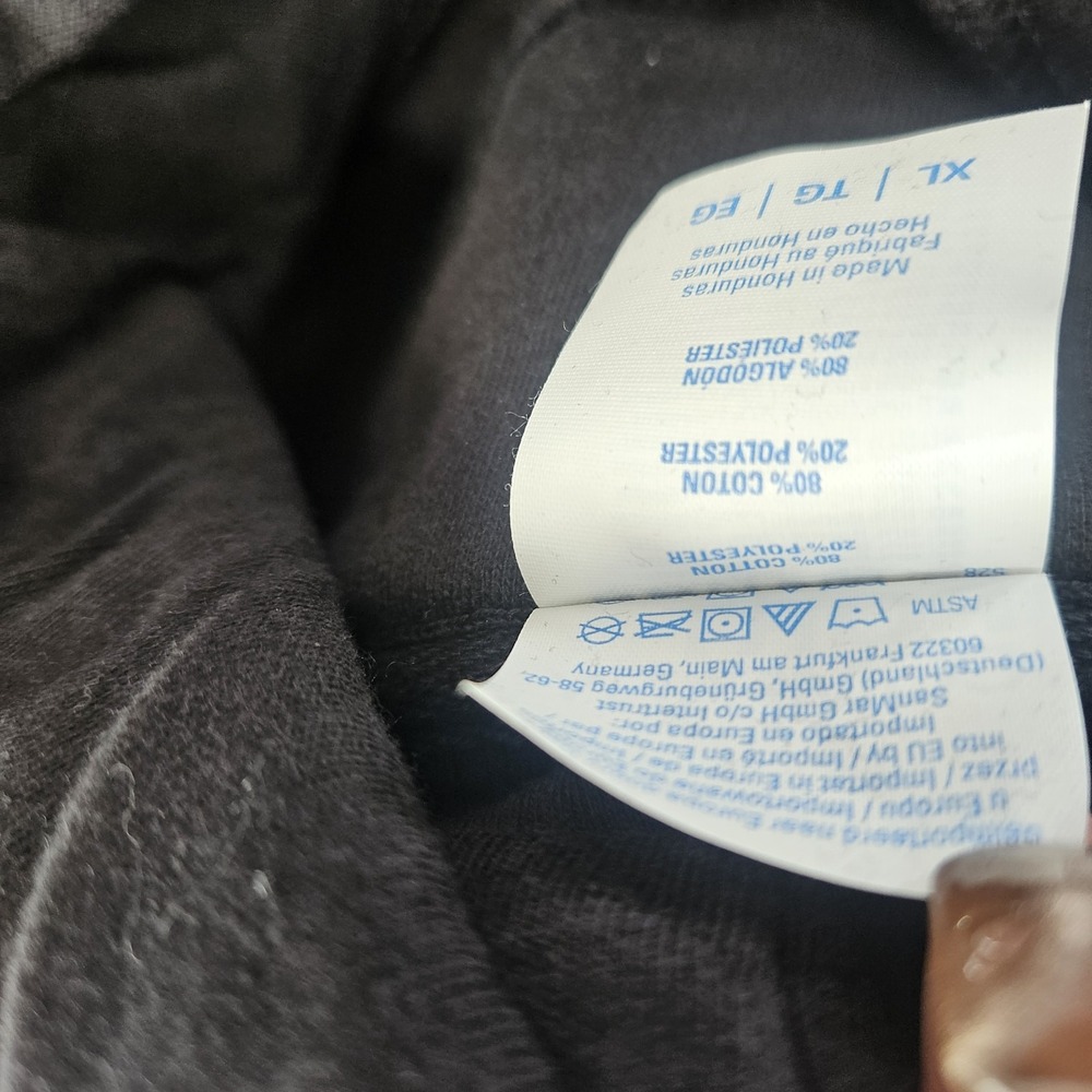 Port & Co New York Distressed-look Black Hoodie - Size XL - NWOT - Picture 11 of 11